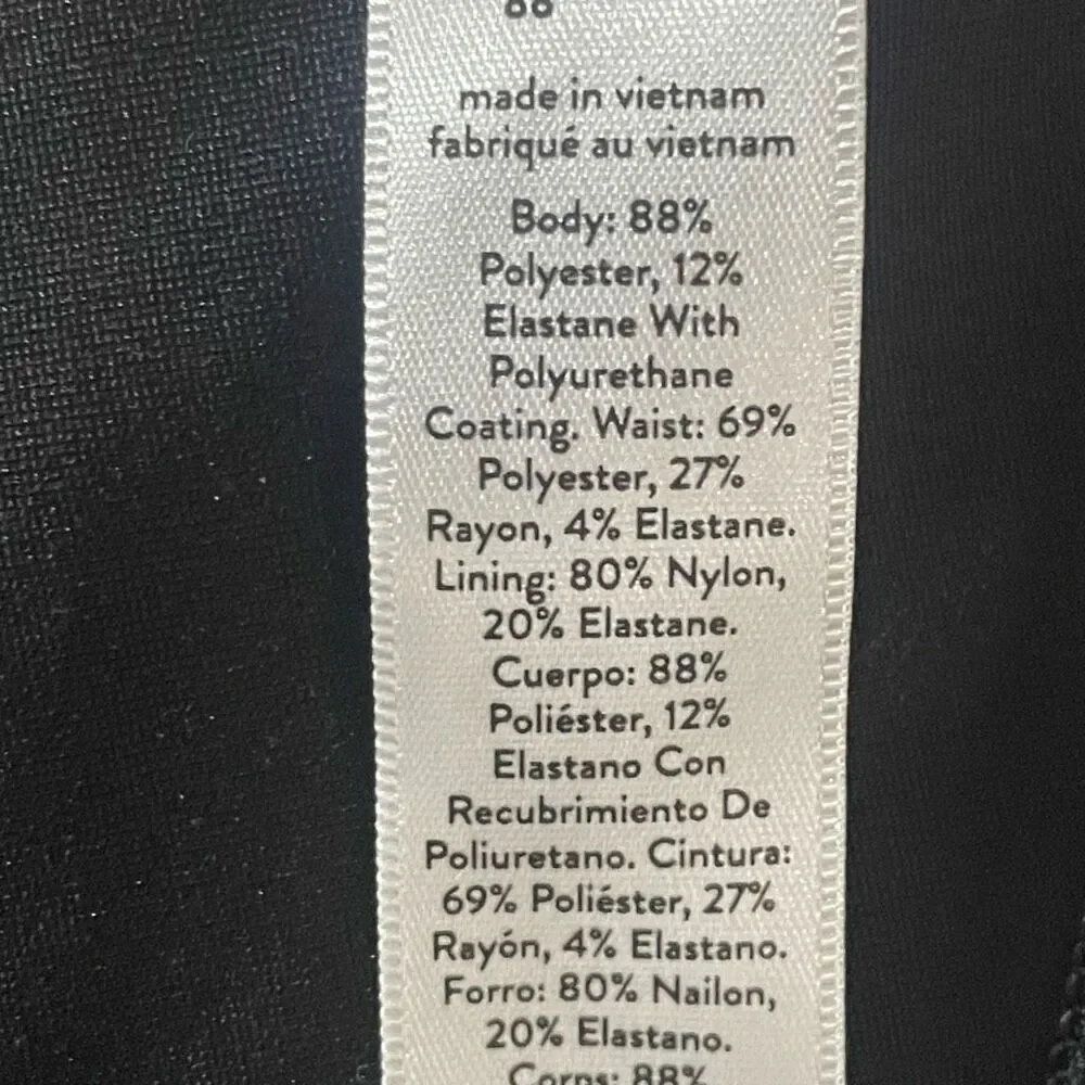 ASSETS BY SPANX All Over Faux Leather Leggings, Shaping Waistband, Size XL - Picture 4 of 9